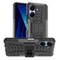 Tire Texture TPU + PC Phone Case with Holder, For Xiaomi Redmi A3 4G, For Xiaomi Redmi Note 13 4G, For Xiaomi Poco C65, For Xiaomi Redmi Note 13 5G Global, For Xiaomi Redmi 13C 4G, For Xiaomi Redmi Note 13 Pro+ 5G