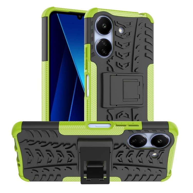 Tire Texture TPU + PC Phone Case with Holder, For Xiaomi Redmi A3 4G, For Xiaomi Redmi Note 13 4G, For Xiaomi Poco C65, For Xiaomi Redmi Note 13 5G Global, For Xiaomi Redmi 13C 4G