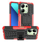 Tire Texture TPU + PC Phone Case with Holder, For Xiaomi Redmi A3 4G, For Xiaomi Redmi Note 13 4G, For Xiaomi Poco C65, For Xiaomi Redmi Note 13 5G Global, For Xiaomi Redmi 13C 4G