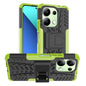 Tire Texture TPU + PC Phone Case with Holder, For Xiaomi Redmi A3 4G, For Xiaomi Redmi Note 13 4G, For Xiaomi Poco C65, For Xiaomi Redmi Note 13 5G Global, For Xiaomi Redmi 13C 4G, For Xiaomi Redmi Note 13 Pro+ 5G