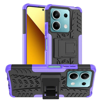 Tire Texture TPU + PC Phone Case with Holder, For Xiaomi Redmi Note 13 4G, For Xiaomi Redmi Note 13 5G Global, For Xiaomi Redmi Note 13 Pro+ 5G, For Xiaomi Redmi Note 13 Pro 5G Global, For Xiaomi Redmi Note 12S / 11S / 11                               ...