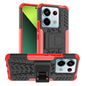 Tire Texture TPU + PC Phone Case with Holder, For Xiaomi Redmi Note 13 4G, For Xiaomi Redmi Note 13 5G Global, For Xiaomi Redmi Note 13 Pro+ 5G, For Xiaomi Redmi Note 13 Pro 5G Global, For Xiaomi Redmi Note 12S / 11S / 11                               ...