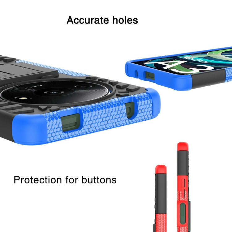 Tire Texture TPU + PC Phone Case with Holder, For Xiaomi Redmi A3 4G, For Xiaomi Redmi Note 13 4G, For Xiaomi Poco C65, For Xiaomi Redmi Note 13 5G Global, For Xiaomi Redmi 13C 4G, For Xiaomi Redmi Note 13 Pro+ 5G