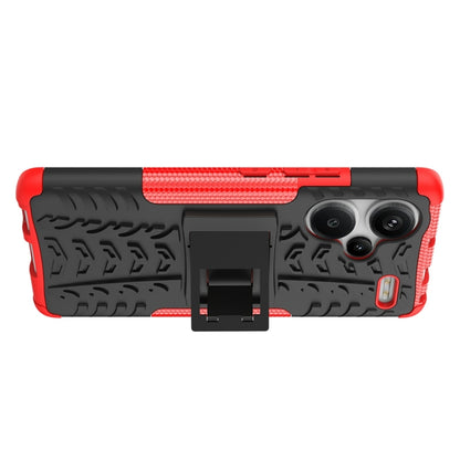 Tire Texture TPU + PC Phone Case with Holder, For Xiaomi Redmi Note 13 Pro+ 5G, For Xiaomi Redmi Note 13 Pro 5G Global, For Xiaomi Redmi 12 4G, For Xiaomi Redmi Note 12S / 11S / 11, For Xiaomi Redmi Note 12 4G Global