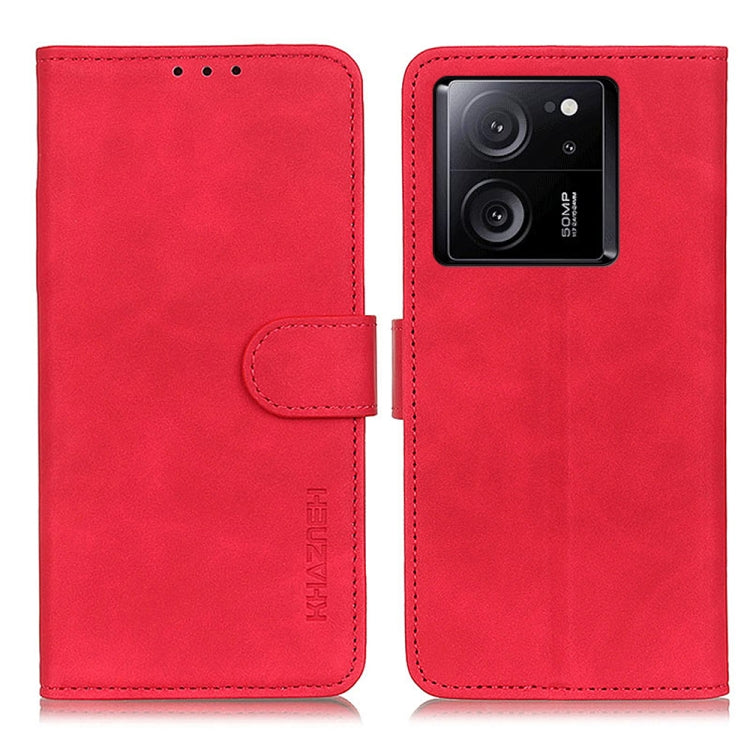 KHAZNEH Retro Texture Flip Leather Phone Case