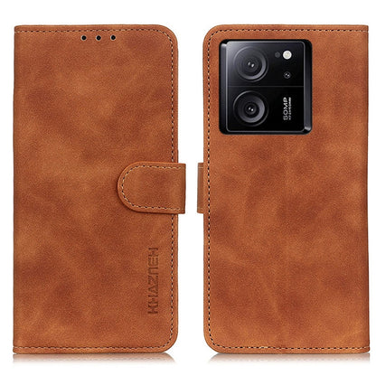 KHAZNEH Retro Texture Flip Leather Phone Case