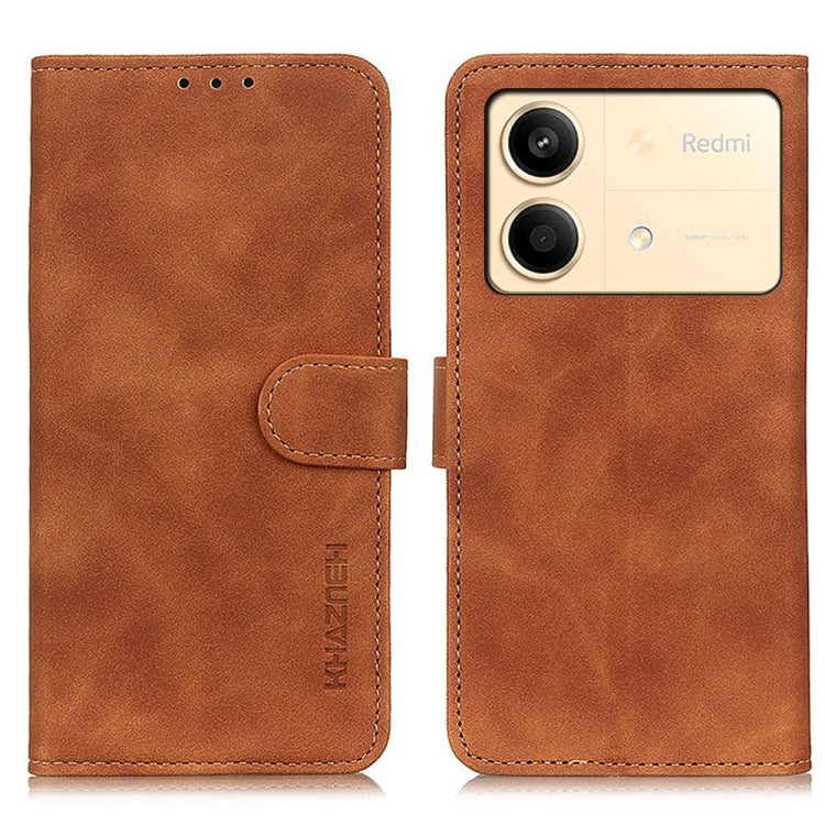 KHAZNEH Retro Texture Flip Leather Phone Case, Series 2