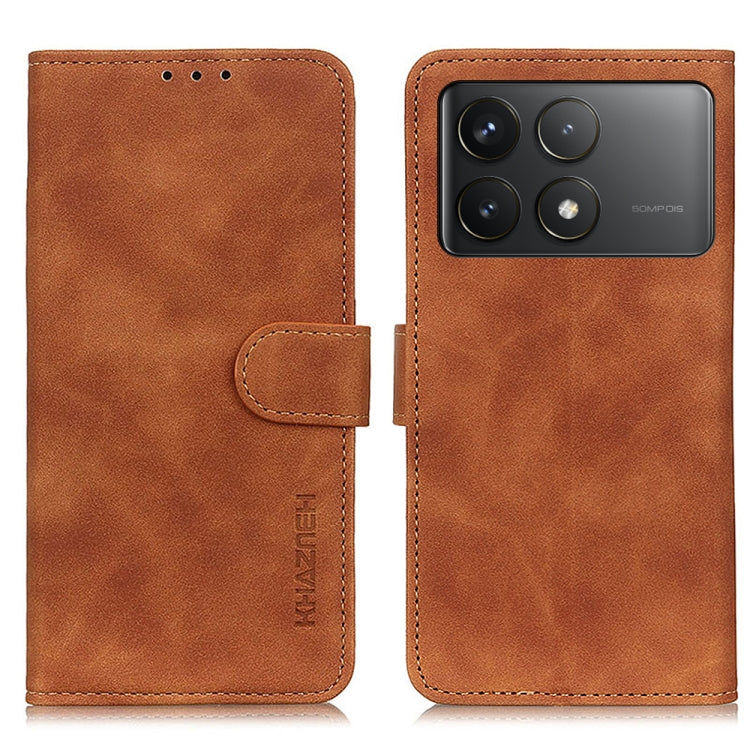 KHAZNEH Retro Texture Flip Leather Phone Case, Series 2