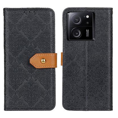 European Floral Embossed Leather Phone Case, Series 1