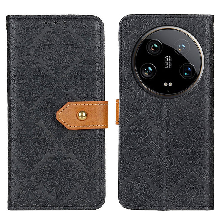 European Floral Embossed Leather Phone Case, Series 1