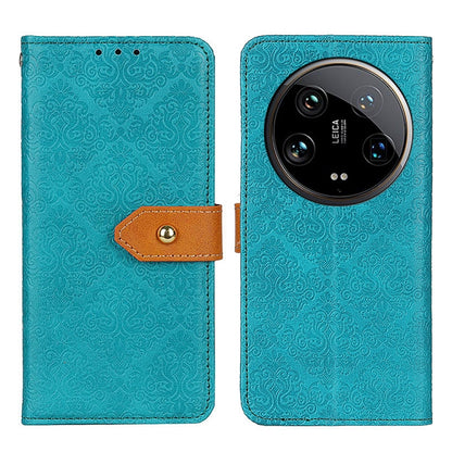 European Floral Embossed Leather Phone Case, Series 1