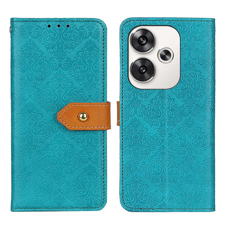 European Floral Embossed Leather Phone Case, Series 2