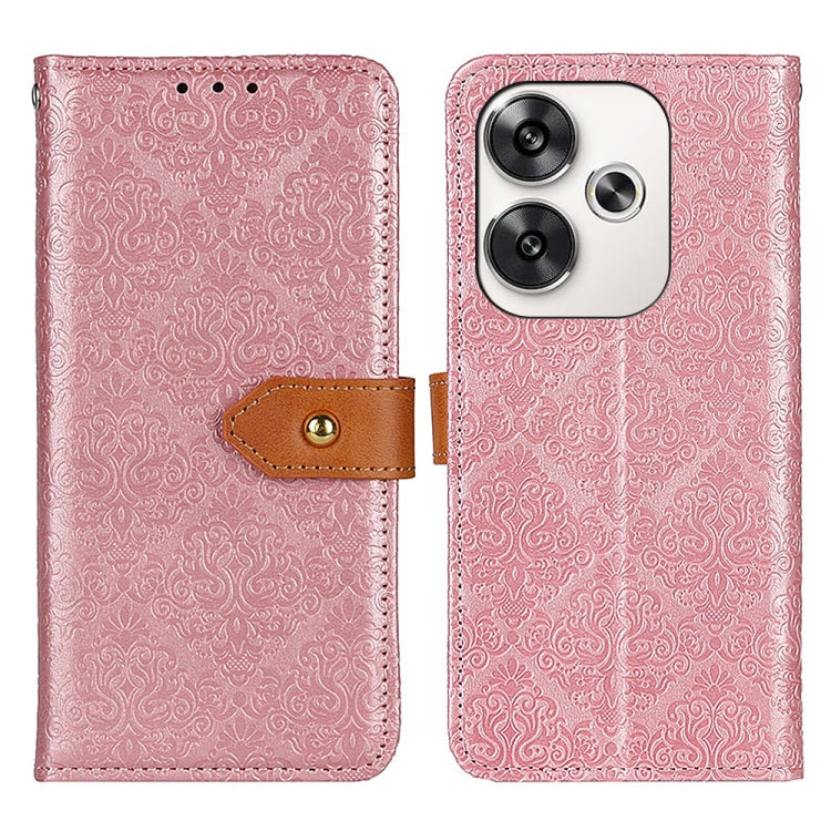 European Floral Embossed Leather Phone Case, Series 2