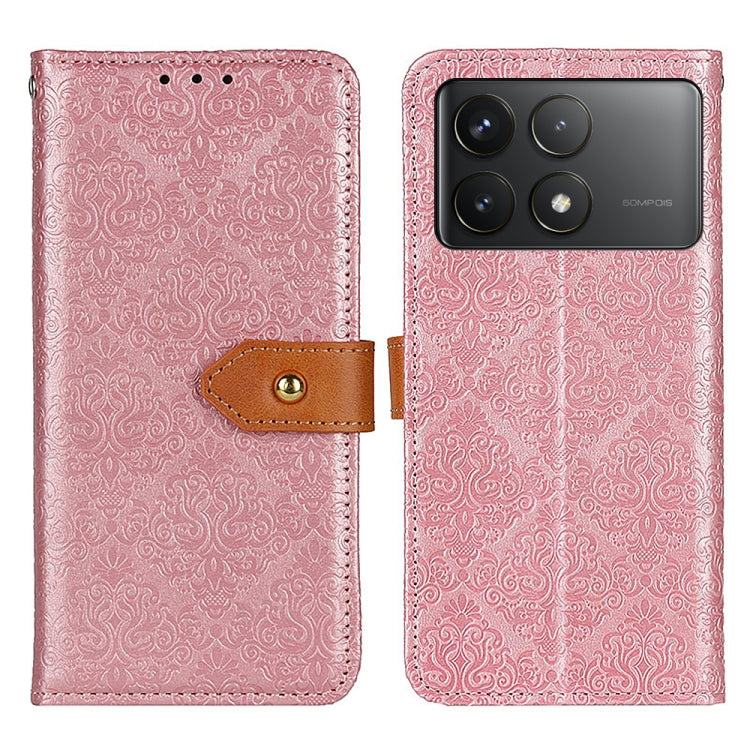 European Floral Embossed Leather Phone Case, Series 1