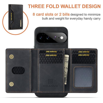 DG.MING M2 Series 3-Fold Multi Card Bag + Magnetic Phone Case, For Google Pixel 11 Pro XL, For Google Pixel 11, For Google Pixel 11 Pro, For Google Pixel 10a