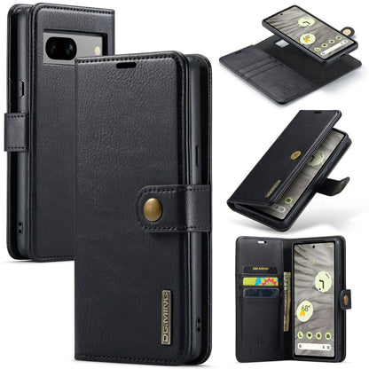 DG.MING Crazy Horse Texture Detachable Magnetic Leather Phone Case