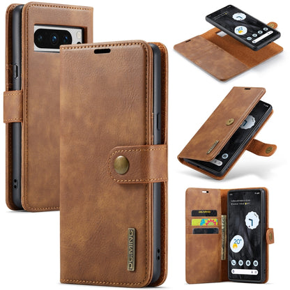 DG.MING Crazy Horse Texture Detachable Magnetic Leather Phone Case