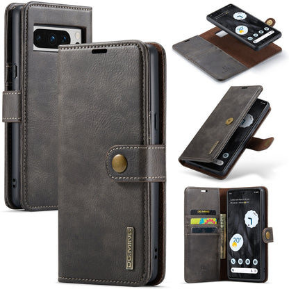 DG.MING Crazy Horse Texture Detachable Magnetic Leather Phone Case