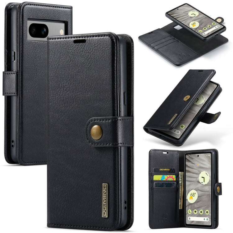 DG.MING Crazy Horse Texture Detachable Magnetic Leather Phone Case