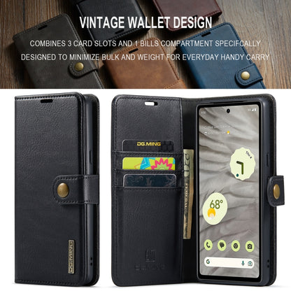 DG.MING Crazy Horse Texture Detachable Magnetic Leather Phone Case