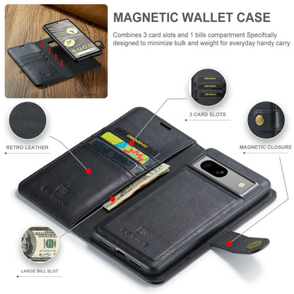 DG.MING Crazy Horse Texture Detachable Magnetic Leather Phone Case