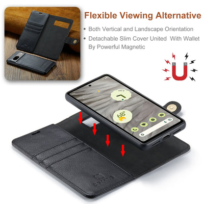 DG.MING Crazy Horse Texture Detachable Magnetic Leather Phone Case