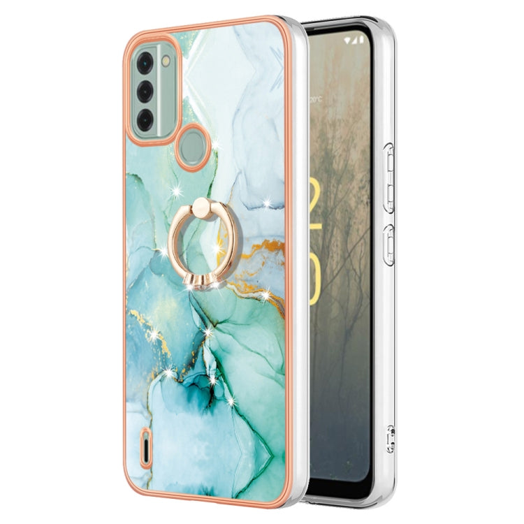 Electroplating Marble IMD TPU Phone Case with Ring Holder