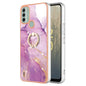 Electroplating Marble IMD TPU Phone Case with Ring Holder