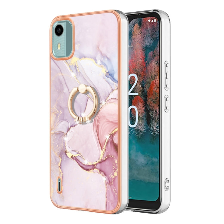 Electroplating Marble IMD TPU Phone Case with Ring Holder