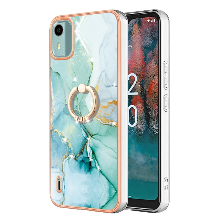 Electroplating Marble IMD TPU Phone Case with Ring Holder