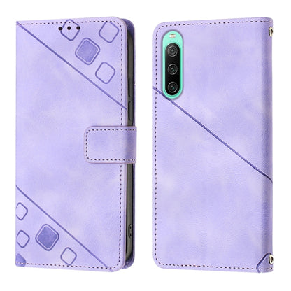 Skin-feel Embossed Leather Phone Case, Series 2