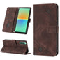 Skin-feel Embossed Leather Phone Case, For Sony Xperia 5 V, For Sony Xperia 1 V, For Sony Xperia 10 V, For Sony Xperia 10 IV