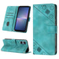 Skin-feel Embossed Leather Phone Case, For Sony Xperia 5 V, For Sony Xperia 1 V, For Sony Xperia 10 V, For Sony Xperia 10 IV