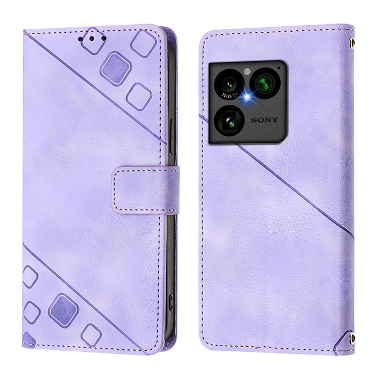 Skin-feel Embossed Leather Phone Case, For Sony Xperia 1 VIII, For Sony Xperia 10 VI, For Sony Xperia 1 VI, For Sony Xperia 5 VI