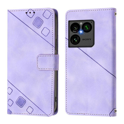 Skin-feel Embossed Leather Phone Case, For Sony Xperia 1 VIII, For Sony Xperia 10 VI, For Sony Xperia 1 VI, For Sony Xperia 5 VI