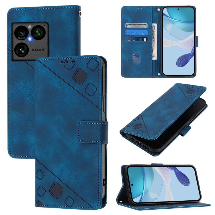 Skin-feel Embossed Leather Phone Case, For Sony Xperia 1 VIII, For Sony Xperia 10 VI, For Sony Xperia 1 VI, For Sony Xperia 5 VI
