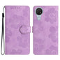 Flower Embossing Pattern Leather Phone Case