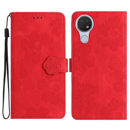 Flower Embossing Pattern Leather Phone Case