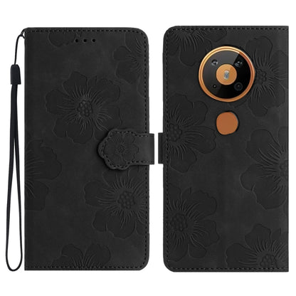 Flower Embossing Pattern Leather Phone Case