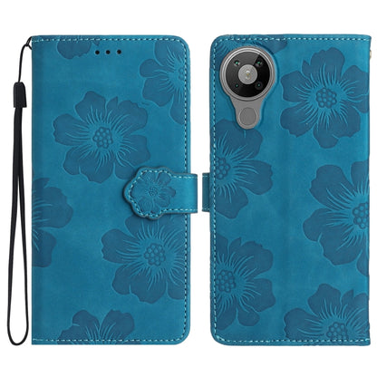 Flower Embossing Pattern Leather Phone Case