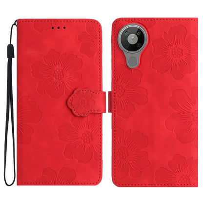 Flower Embossing Pattern Leather Phone Case