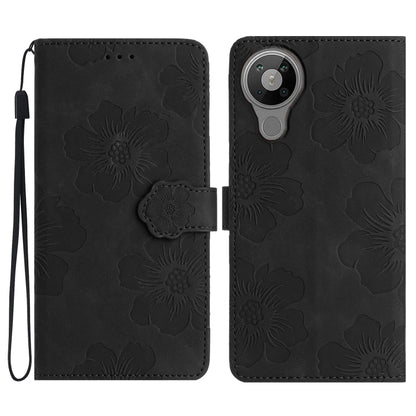 Flower Embossing Pattern Leather Phone Case