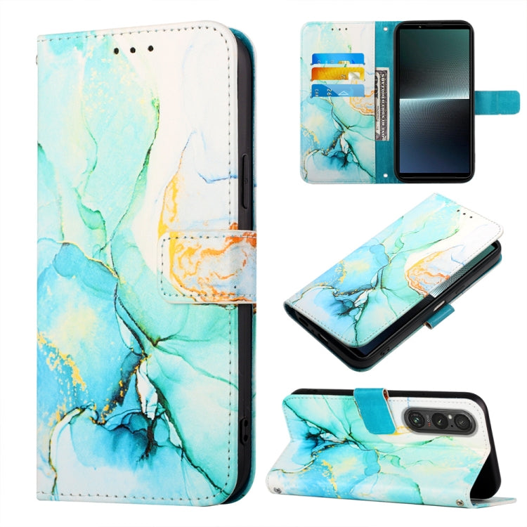 PT003 Marble Pattern Flip Leather Phone Case, For Sony Xperia 5 V, For Sony Xperia 1 V, For Sony Xperia 10 V, For Sony Xperia 10 IV