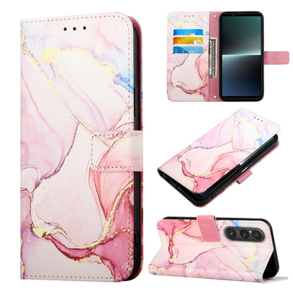 PT003 Marble Pattern Flip Leather Phone Case, For Sony Xperia 5 V, For Sony Xperia 1 V, For Sony Xperia 10 V, For Sony Xperia 10 IV