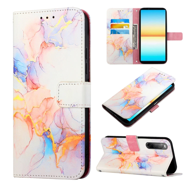 PT003 Marble Pattern Flip Leather Phone Case, For Sony Xperia 5 V, For Sony Xperia 1 V, For Sony Xperia 10 V, For Sony Xperia 10 IV