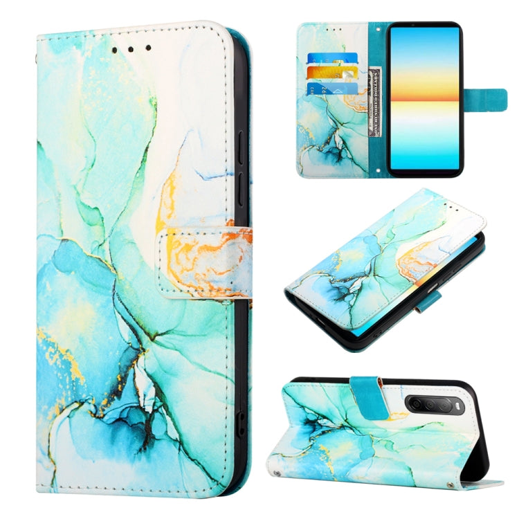 PT003 Marble Pattern Flip Leather Phone Case, For Sony Xperia 5 V, For Sony Xperia 1 V, For Sony Xperia 10 V, For Sony Xperia 10 IV