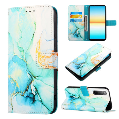 PT003 Marble Pattern Flip Leather Phone Case, For Sony Xperia 5 V, For Sony Xperia 1 V, For Sony Xperia 10 V, For Sony Xperia 10 IV