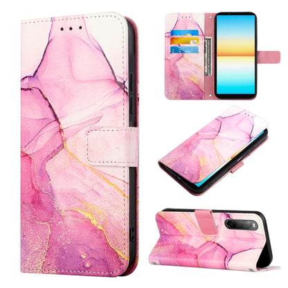 PT003 Marble Pattern Flip Leather Phone Case, For Sony Xperia 5 V, For Sony Xperia 1 V, For Sony Xperia 10 V, For Sony Xperia 10 IV