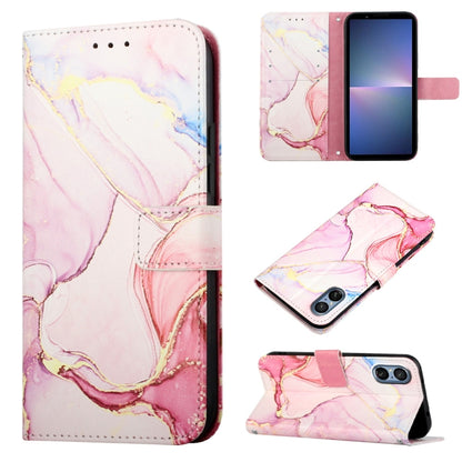 PT003 Marble Pattern Flip Leather Phone Case, For Sony Xperia 5 V, For Sony Xperia 1 V, For Sony Xperia 10 V, For Sony Xperia 10 IV