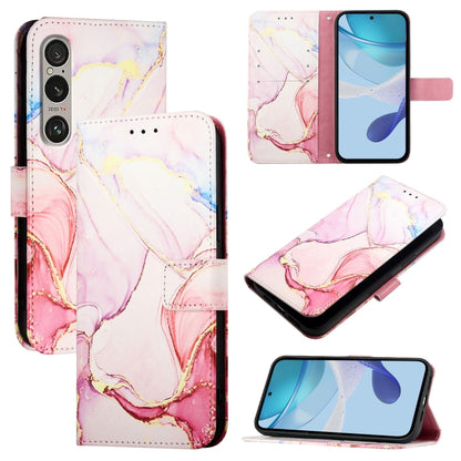PT003 Marble Pattern Flip Leather Phone Case, For Sony Xperia 1 VIII, For Sony Xperia 10 VI, For Sony Xperia 1 VI, For Sony Xperia 5 VI